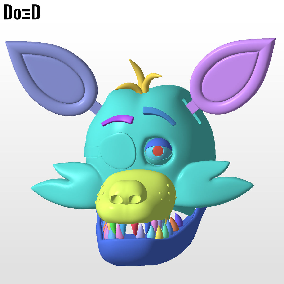 Foxy the Pirate Helmet Five Nights at Freddy's | 3D printable model file #F152