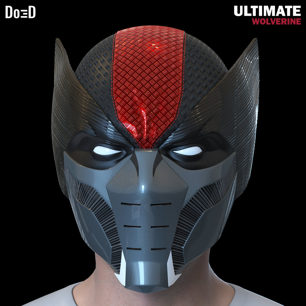 Ultimate Wolverine Helmet Cowl 3D Model STL Print File #UW351