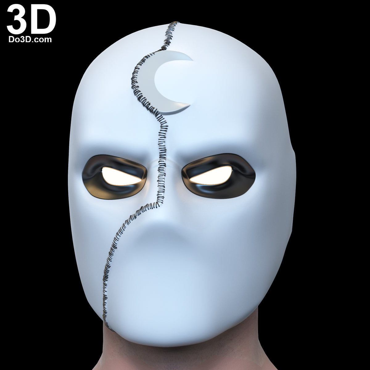 Mister Knight Variant Face Shell with Swappable Eyes 3D Printable Model #MS91