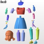 Bundle: Young-hee Cheol-su All 4 Figures Squid Game Season 3 | 3D Model #SB214