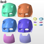 Daredevil Born Again Mask Helmet | 3D Printable Model Print File STL #DB25