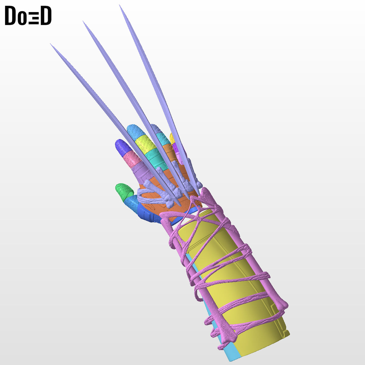 Deadpool Wolverine Metal Bone Gauntlet with Claws | 3D Printable Model #DWG6