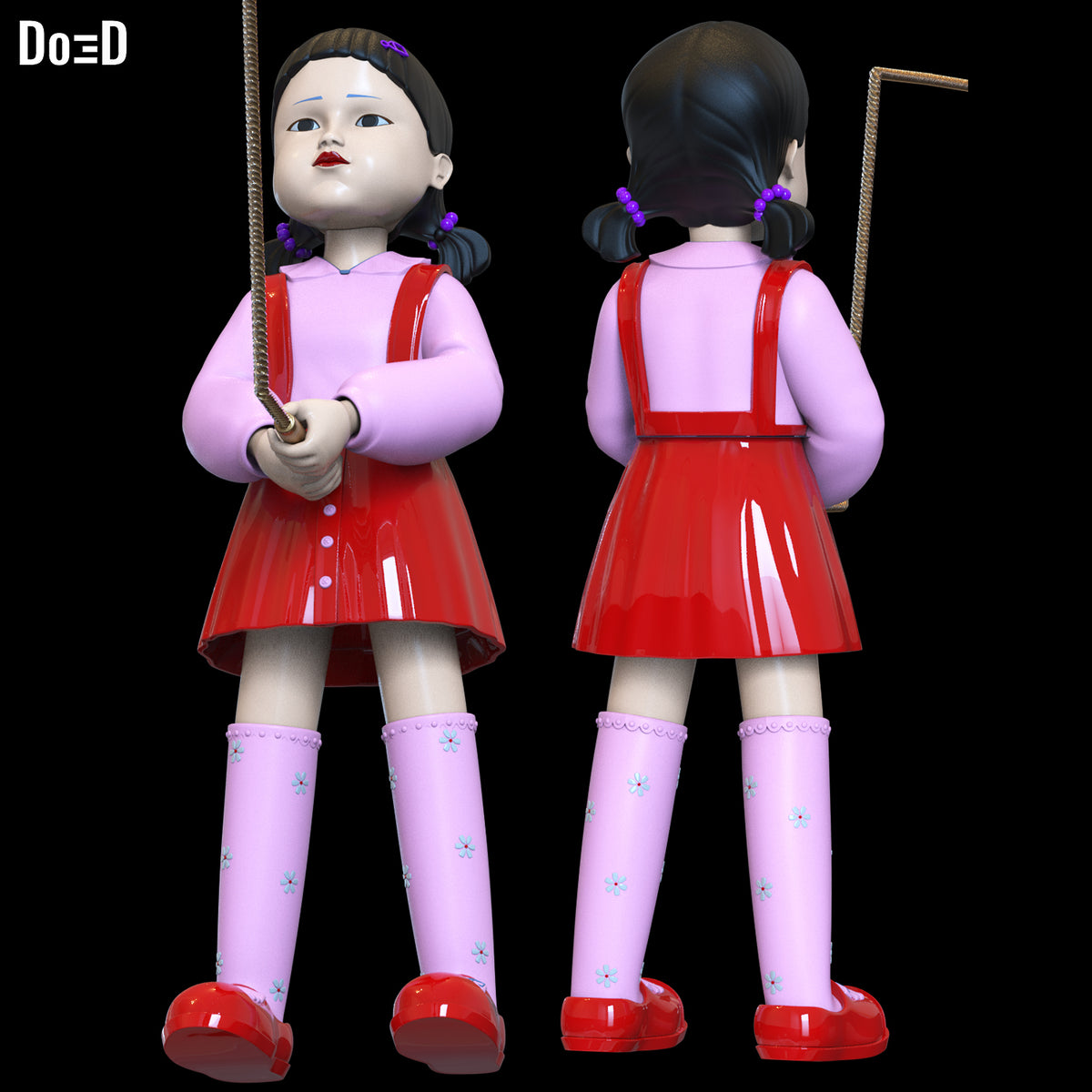 Bundle: Young-hee Cheol-su All 4 Figures Squid Game Season 3 | 3D Model #SB214