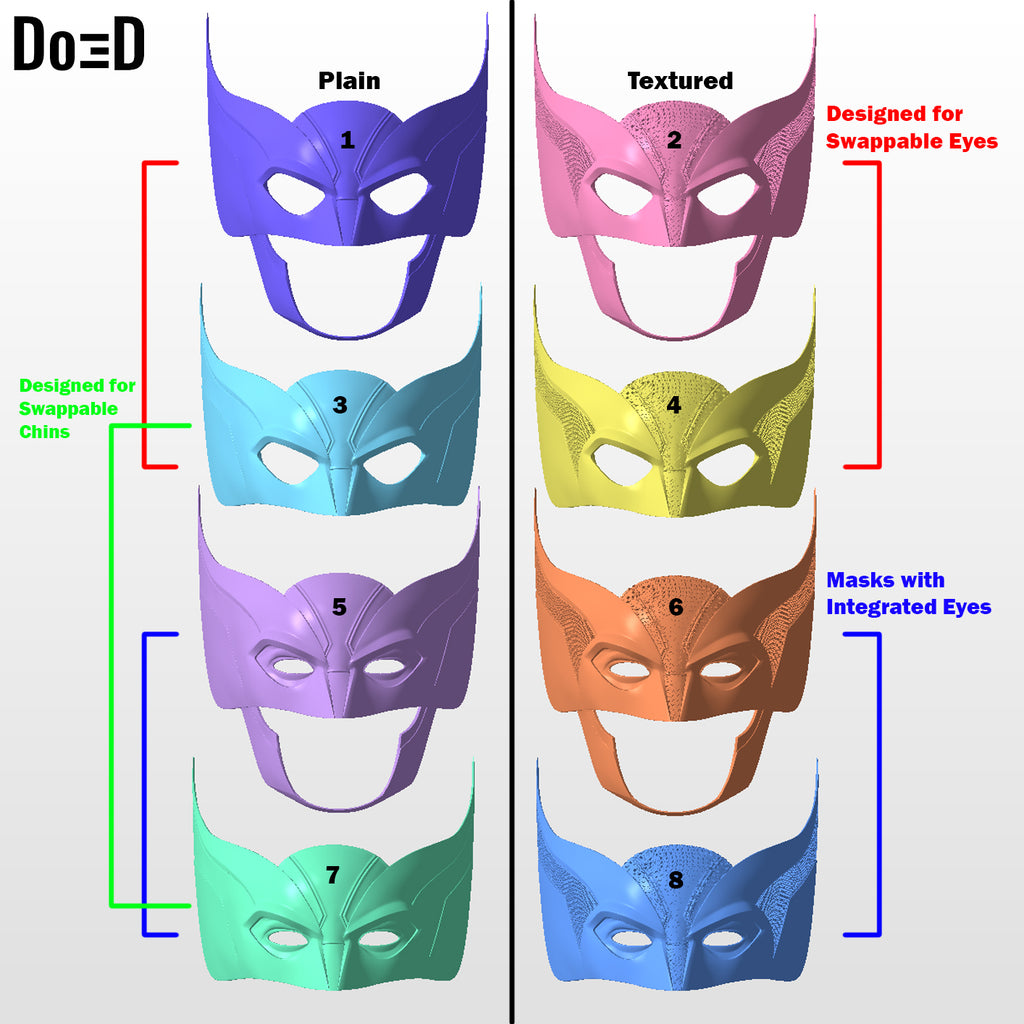 Wolverine 2024 Helmet D3 Cowl  Deadpool 3 | 3D Printable Model Print File #D351