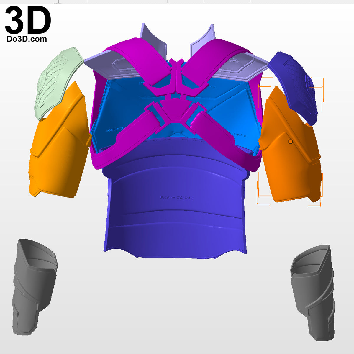 Captain America Endgame Upper Body Armor set | 3D Model Project #6563