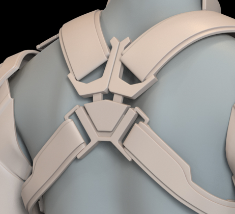 Captain America Endgame Back BUCKLE Only | 3D Model Project #N41