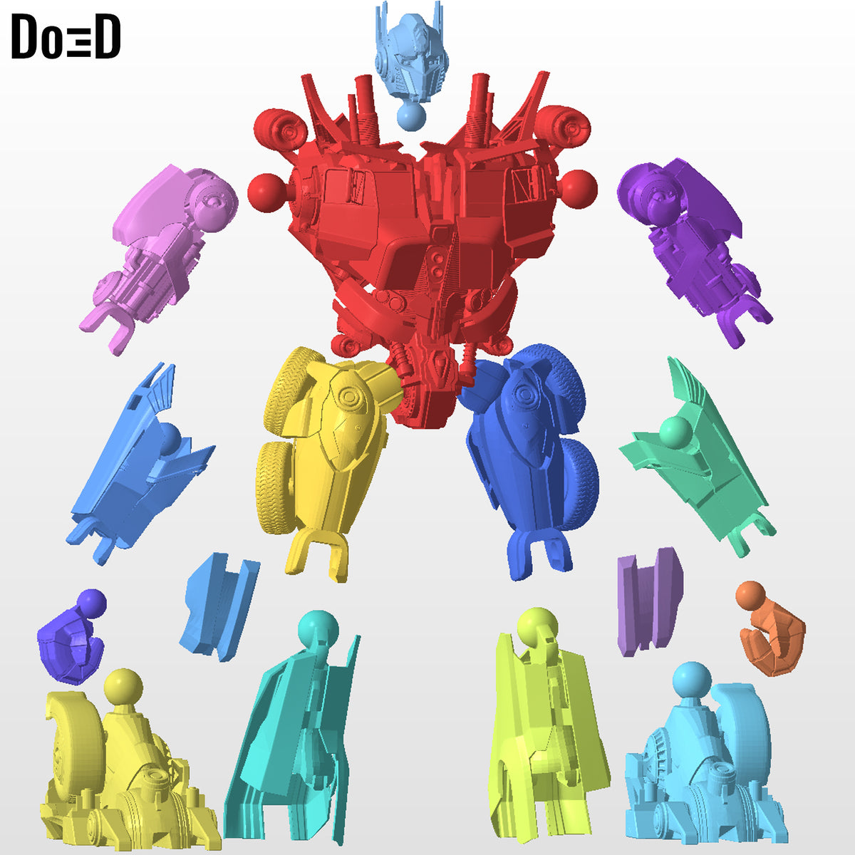 Optimus Prime Transformers Toy HD Quality | 3D Printable Model Project #1152