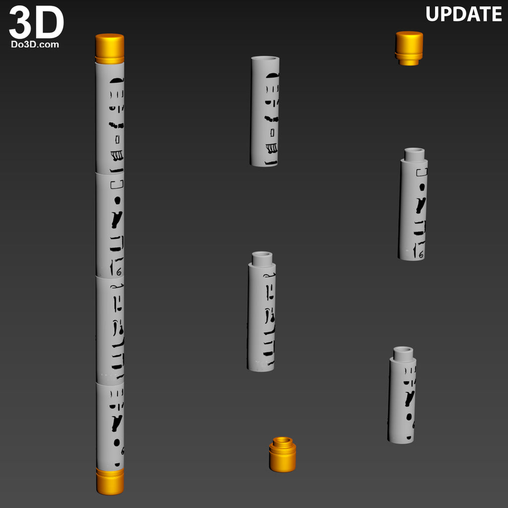 Mr. Knight Baton Mister Moon Knight Stick Weapon Truncheons 3D Model File #MB55