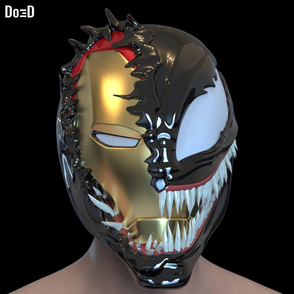Swappable Venom Helmet Venomized Iron Man Spider-Man | 3D Printable Model #SV901