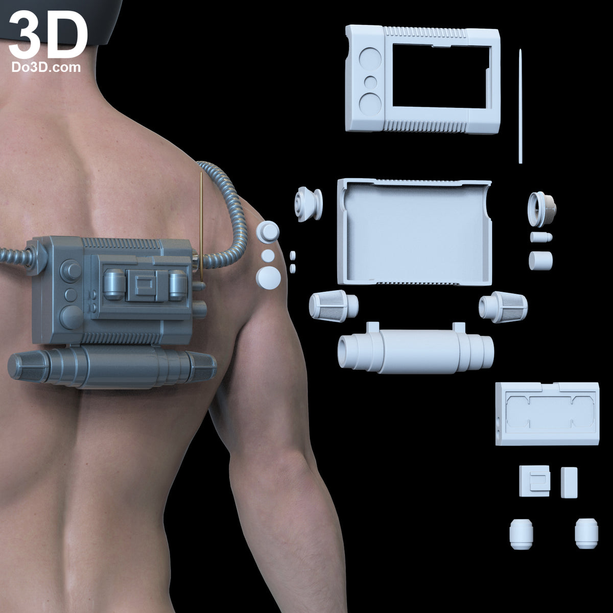Cad Bane Full Helmet Body Armor Pack | 3D Printable Model STL File #CB43