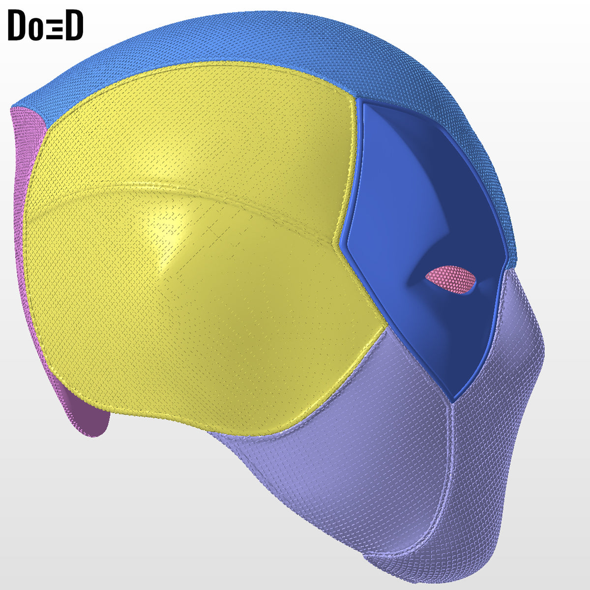 Batpool 2 Helmet (Batman Deadpool) 3D Printable Model Print File STL #B902