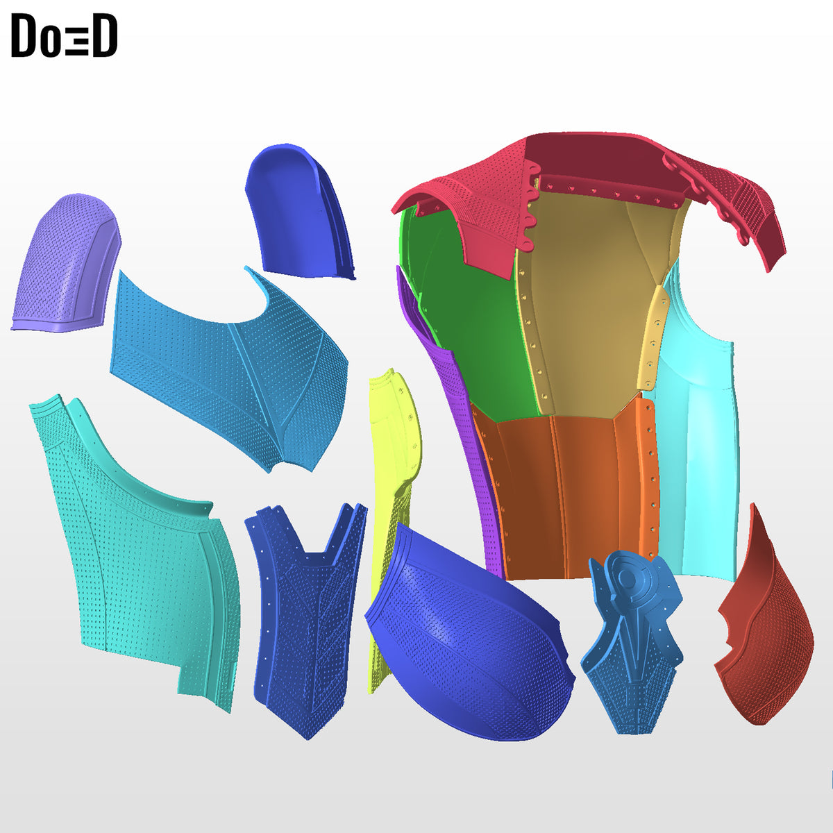 Wasp Quantumania Full Body Suit Armors, Antman Ant-man 3D printable Model  #W119