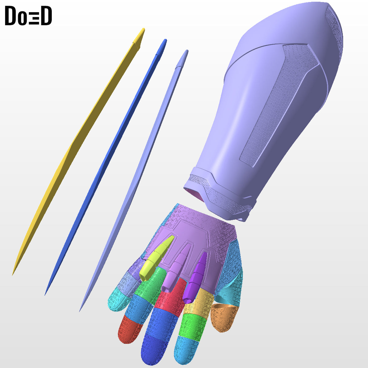 Wolverine 2024 Gauntlet with Claws | 3D Printable Model #DW217