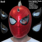 Iron Spider Punk Helmet Spider-man 3D Printable Model STL #ZP35