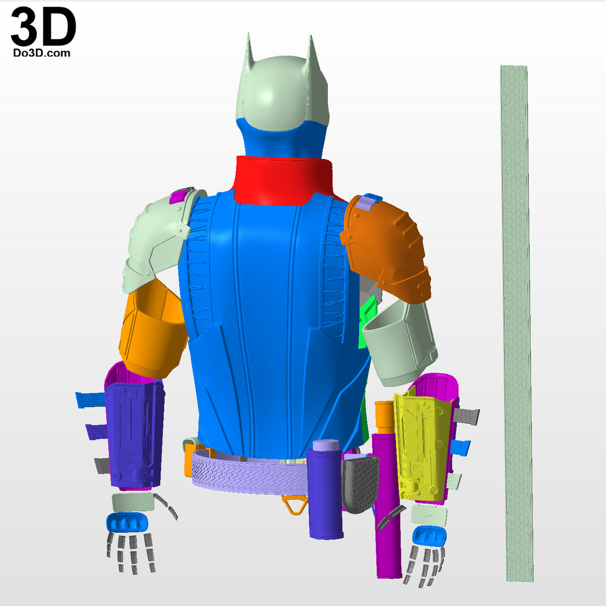 The Batman 2022 Batsuit Upper Body Armors | 3D Printable Model STL File #B21