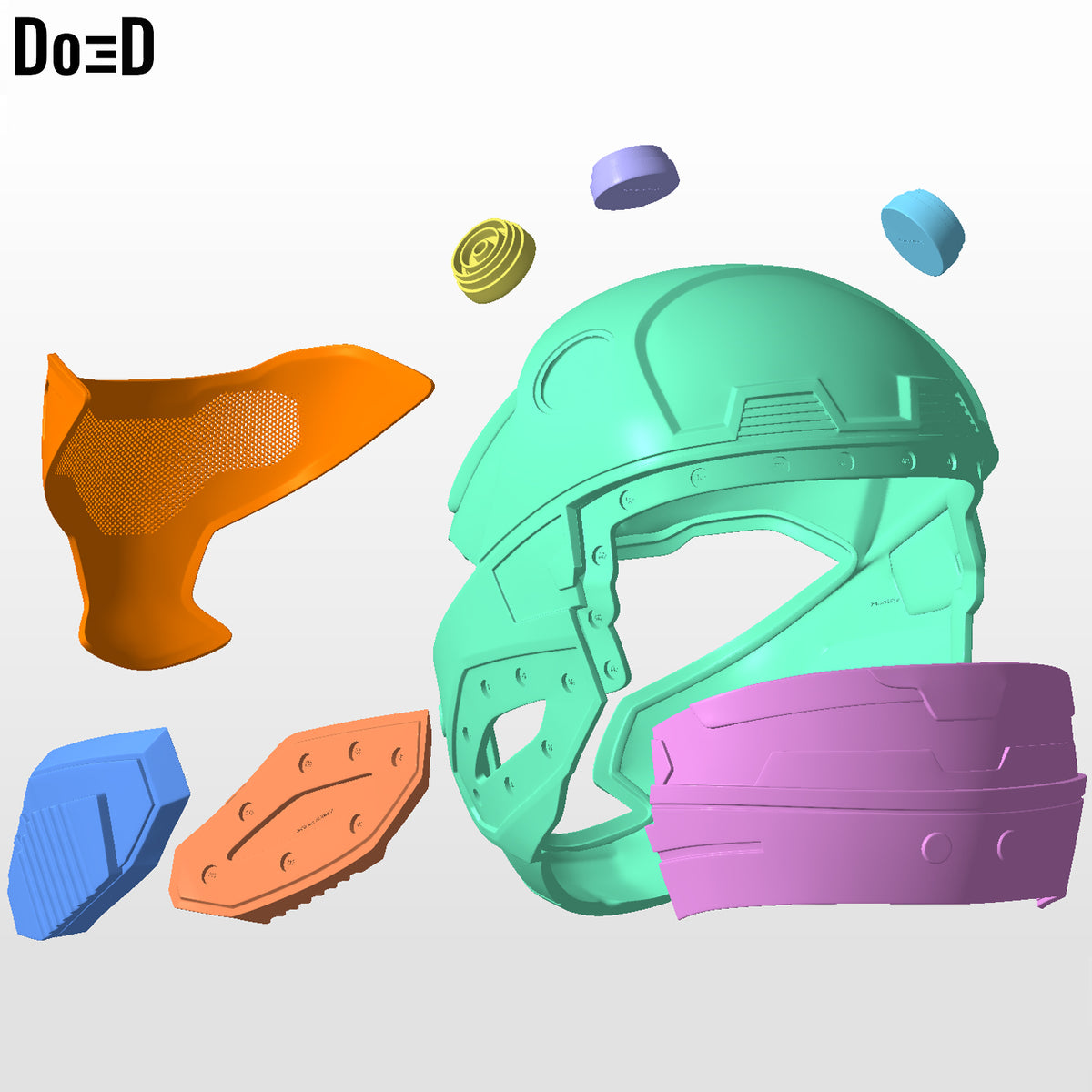 Halo CQB Variant Helmet 3D Printable Model STL File #711