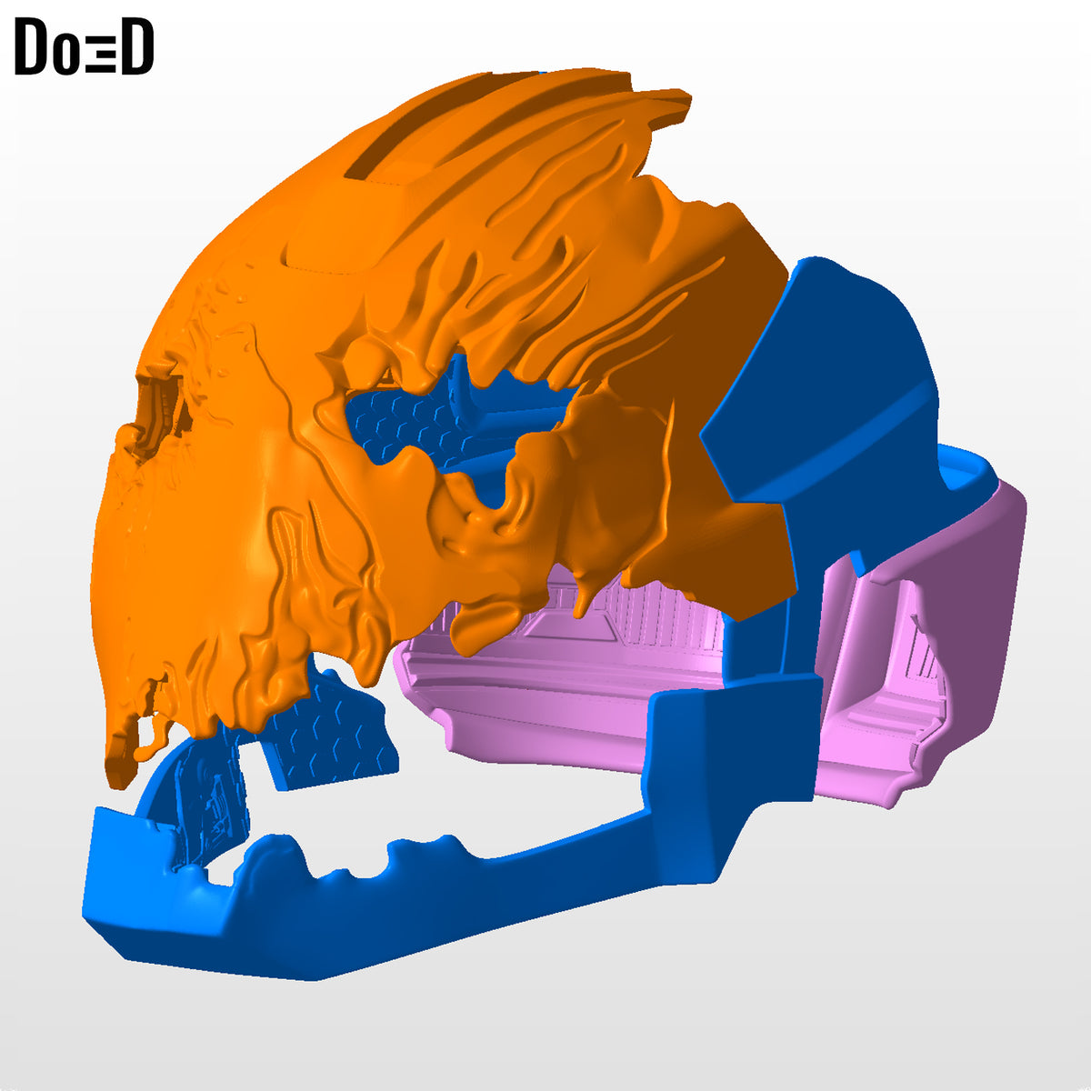 She-hulk Helmet Iron Legion Variant She Hulk 3D Printable Model STL #25F1
