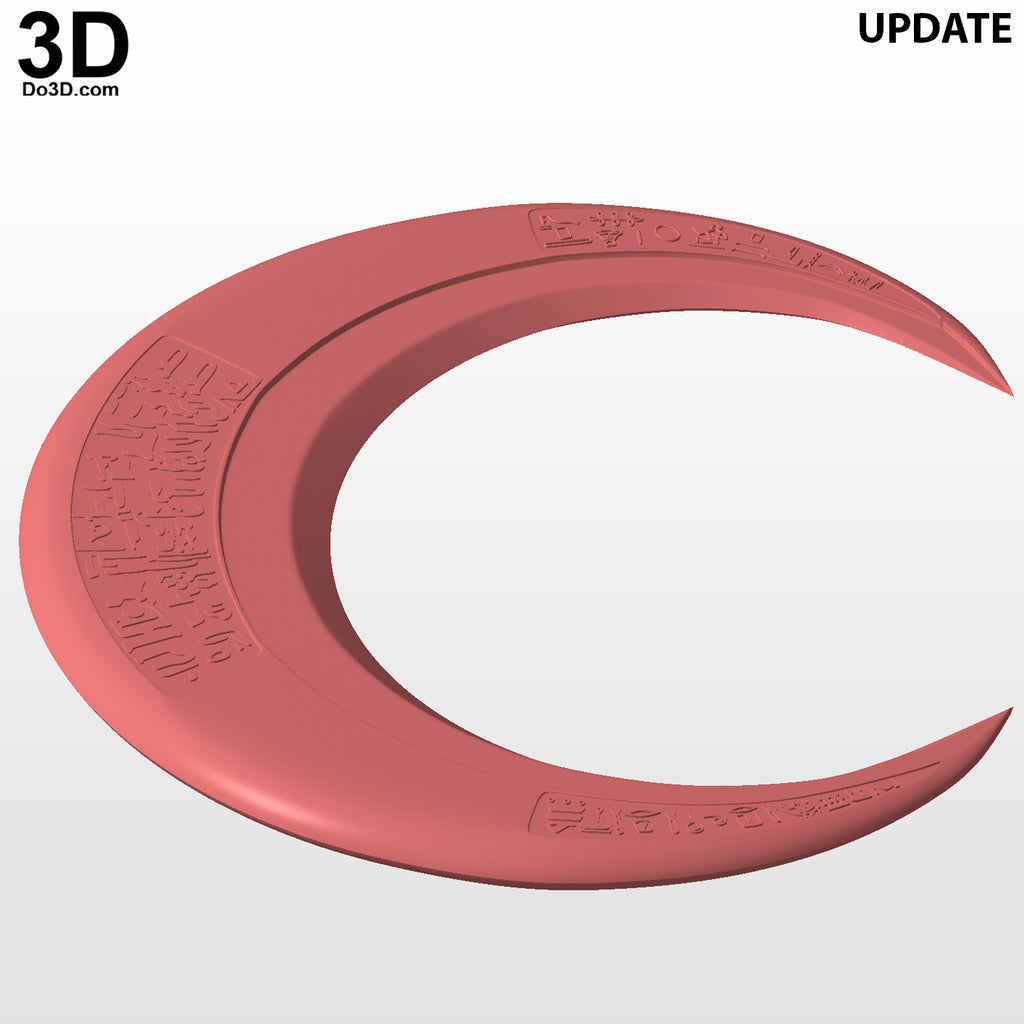 Moon Knight Crescent Dart Blade Knife Weapon 3D Printable Model STL File #MN21