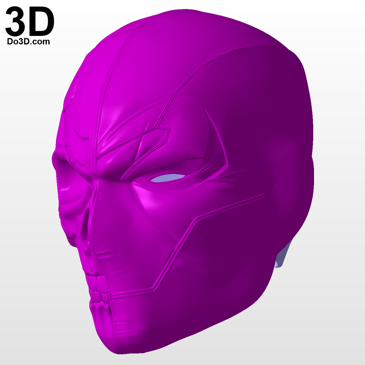 DeathStroke Half Skull Face Helmet | 3D Model Project #5320
