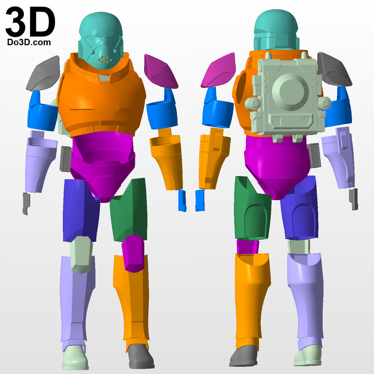 Bad Batch Wrecker STAR WARS: THE CLONE WARS Armor 3D Model Project #6816