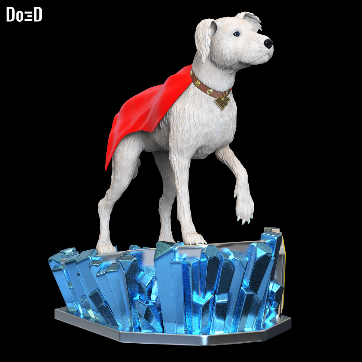 Krypto the Superdog Statue Life Size & Custom Scale STL 3D Printable Model #KS31