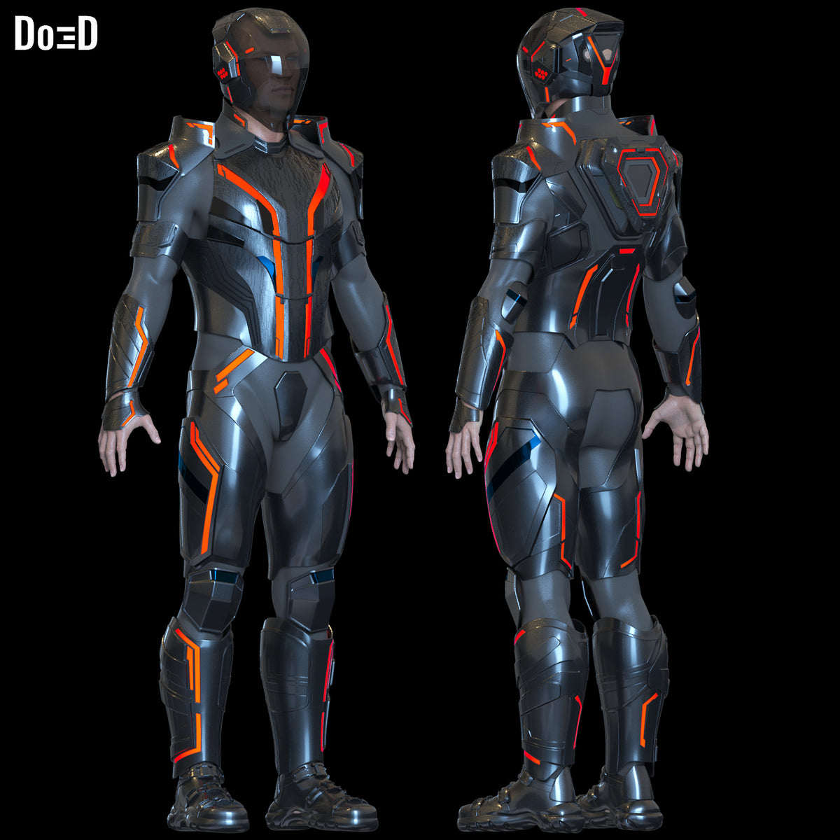 Tron Ares Suit (Helmet and Armor) | 3D Printable Model STL Print #TA59