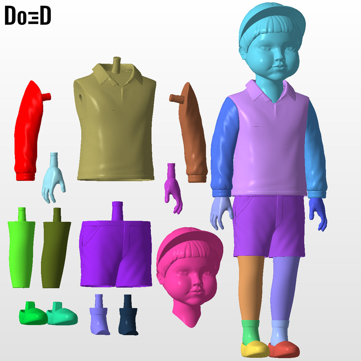 Cheol-su Statue Squid Game 3D Model Print File STL #CS456