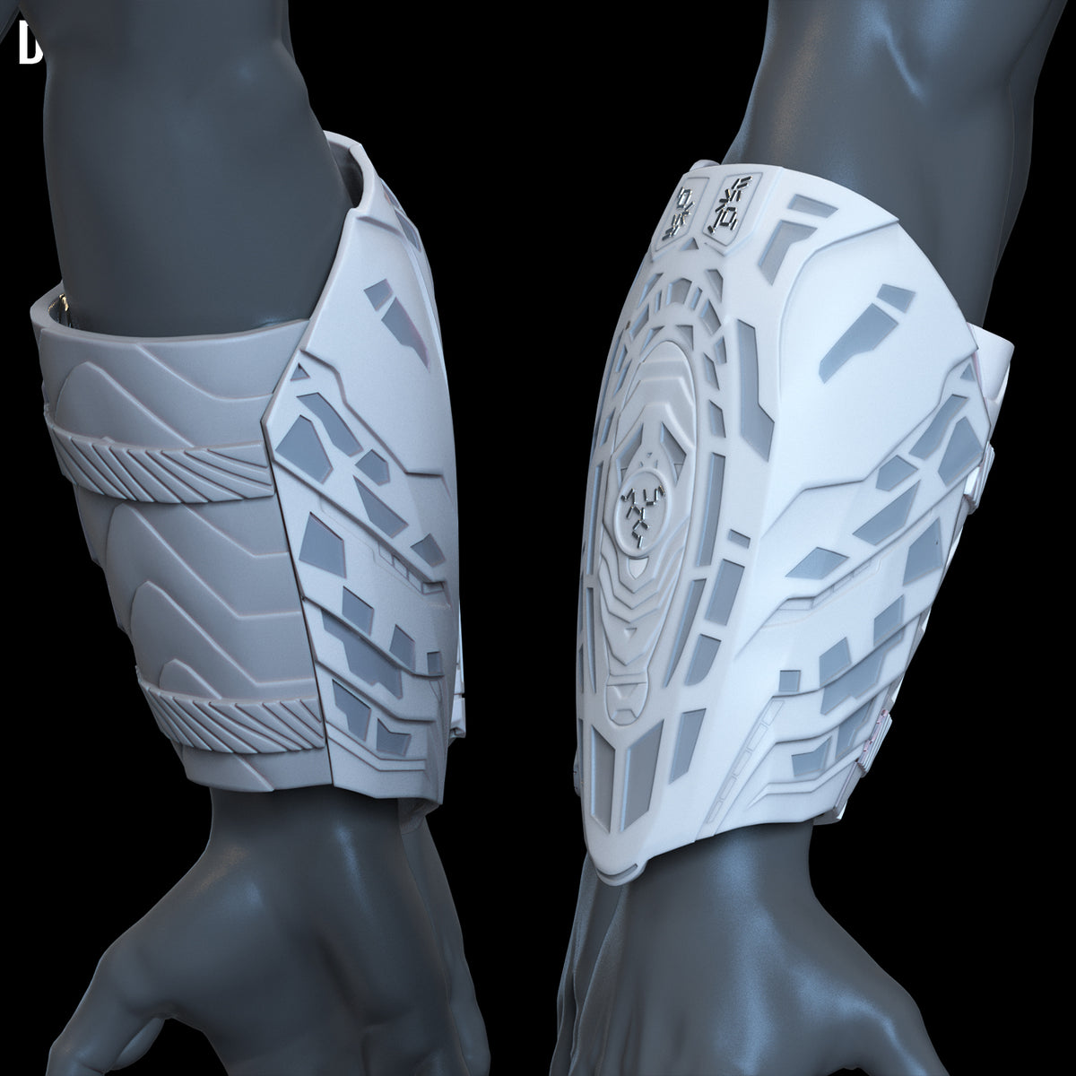 Both Full Gauntlet Set Predator Badlands Dek 3D Printable Model STL File #PB111