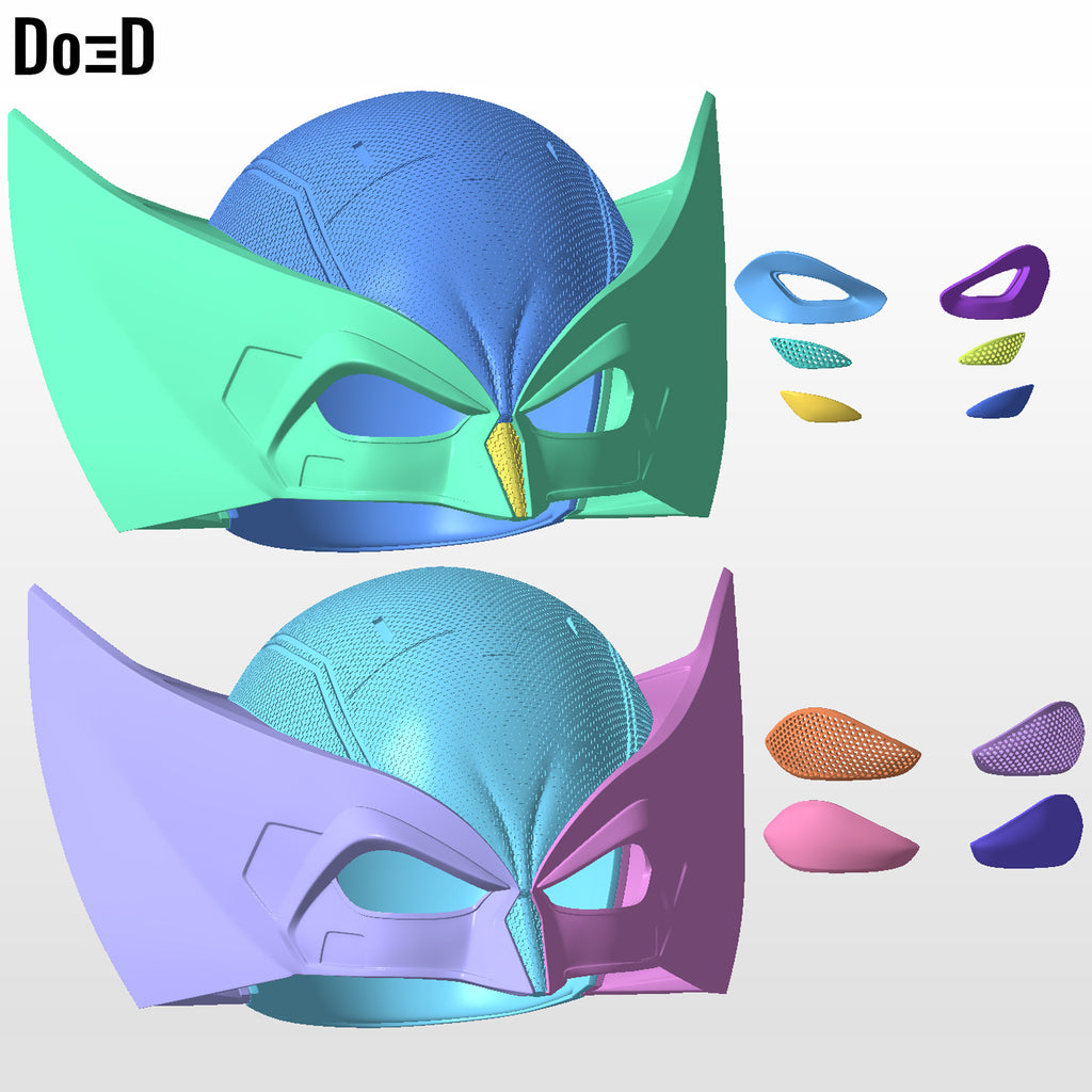Wolverine DEX Helmet Mask Cowl  | 3D Printable Model #D96