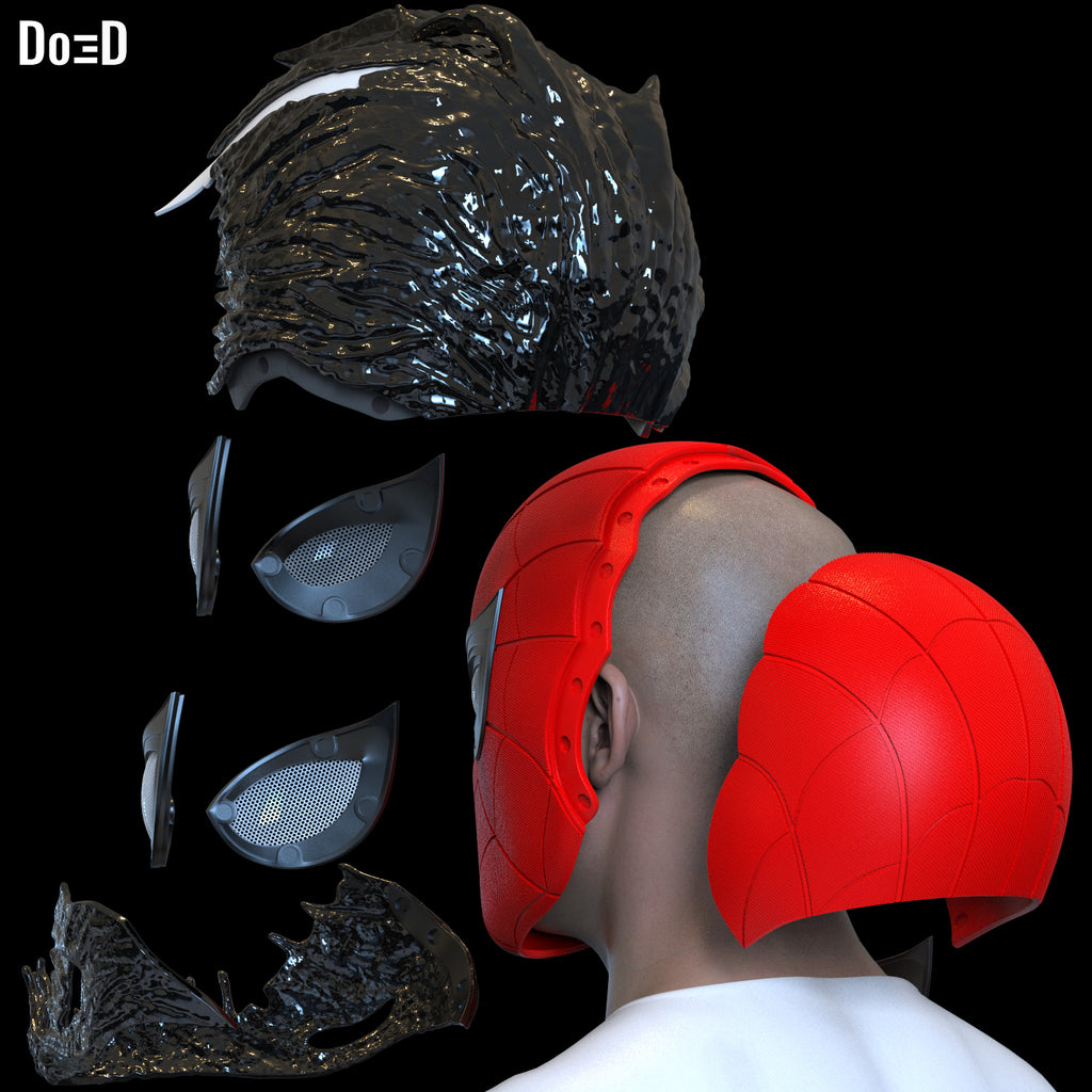 Venomization Helmet Peter Parker Black Suit Special Spider-Man Homecoming #SV26