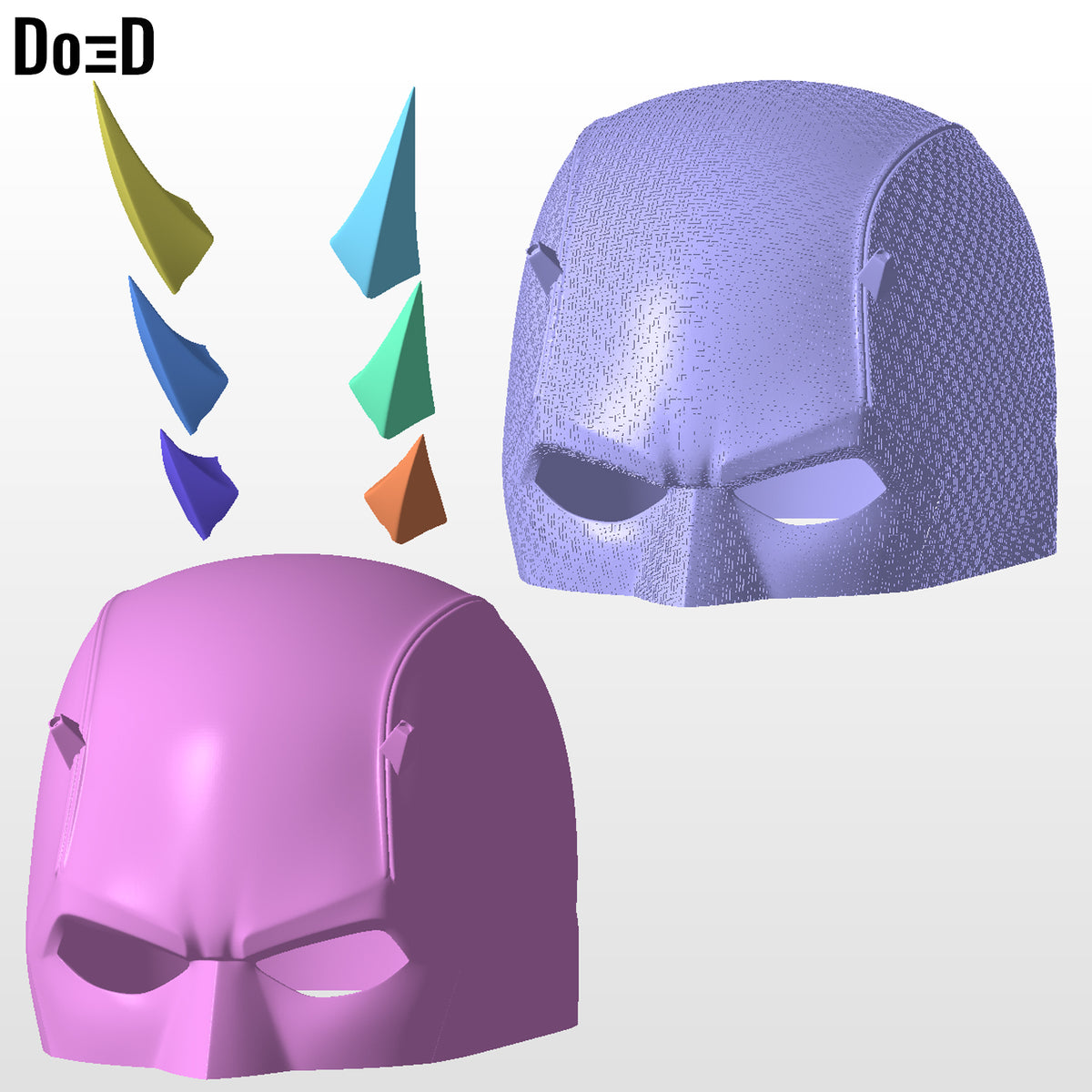 Elektra Daredevil Female Helmet | 3D Printable Model Print File STL #ED92