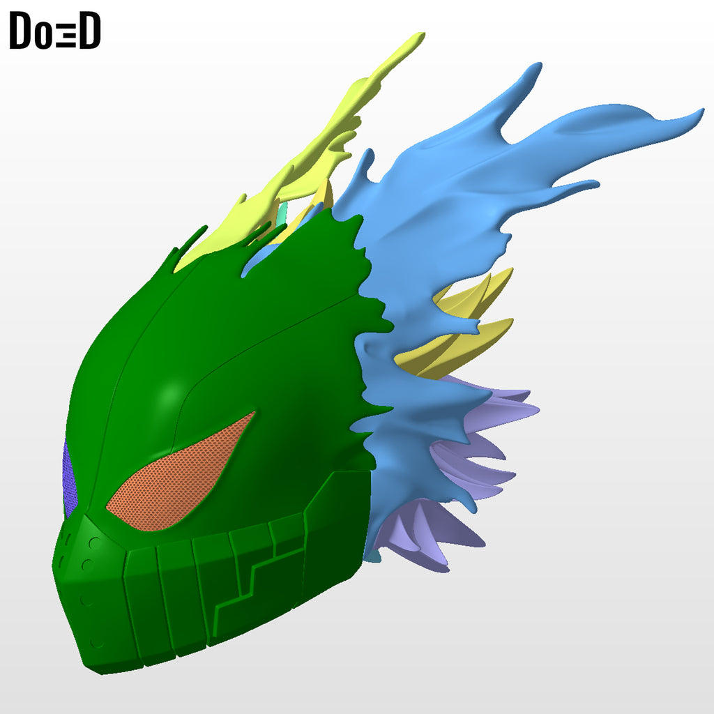 Izuku Midoriya Helmet My Hero Academia Will B Mask 3D Printable Model DEKU #M239