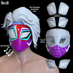 Pavitr Prabhakar Indian Spider-Man Across the Spider-Verse Helmet 3D Model #P19
