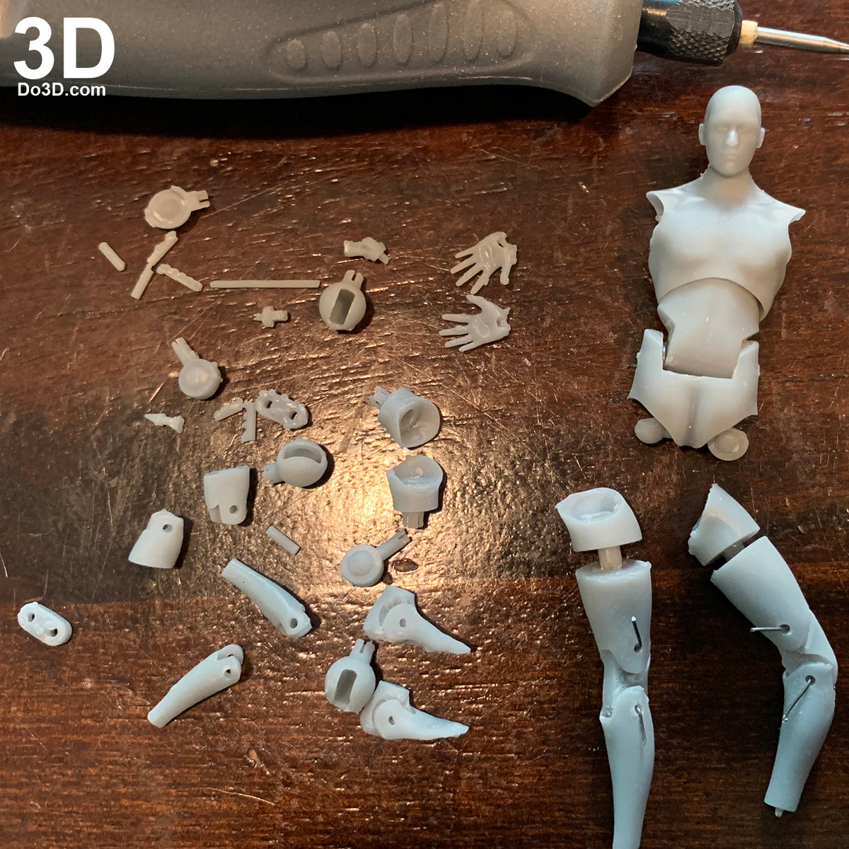 Articulated Action Figure Toy With Full Body Joints 3D Printable Model STL #1716