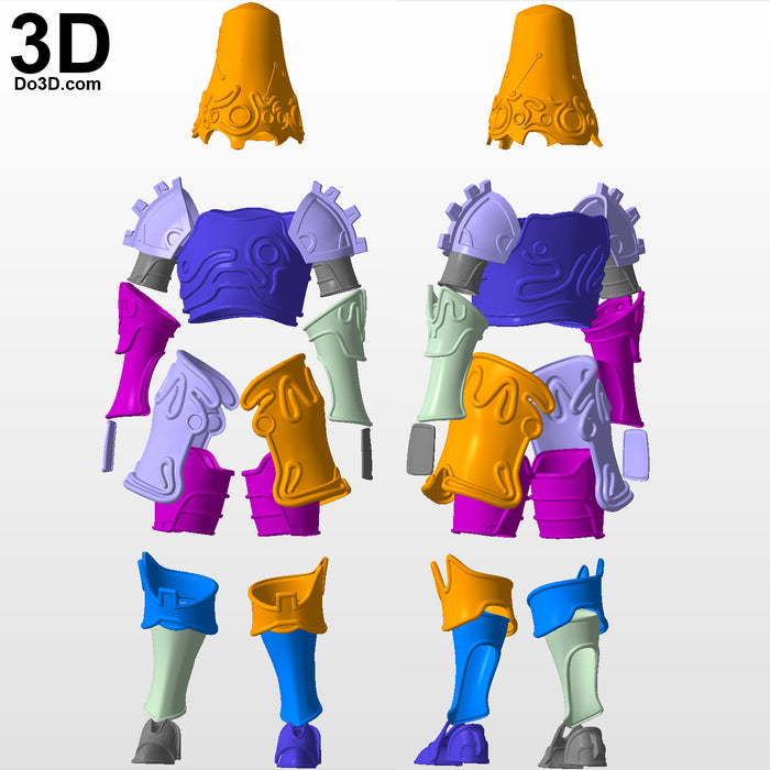 Breath of the Wild Ancient Armor Link's Guardian Set | 3D Model Project #5602