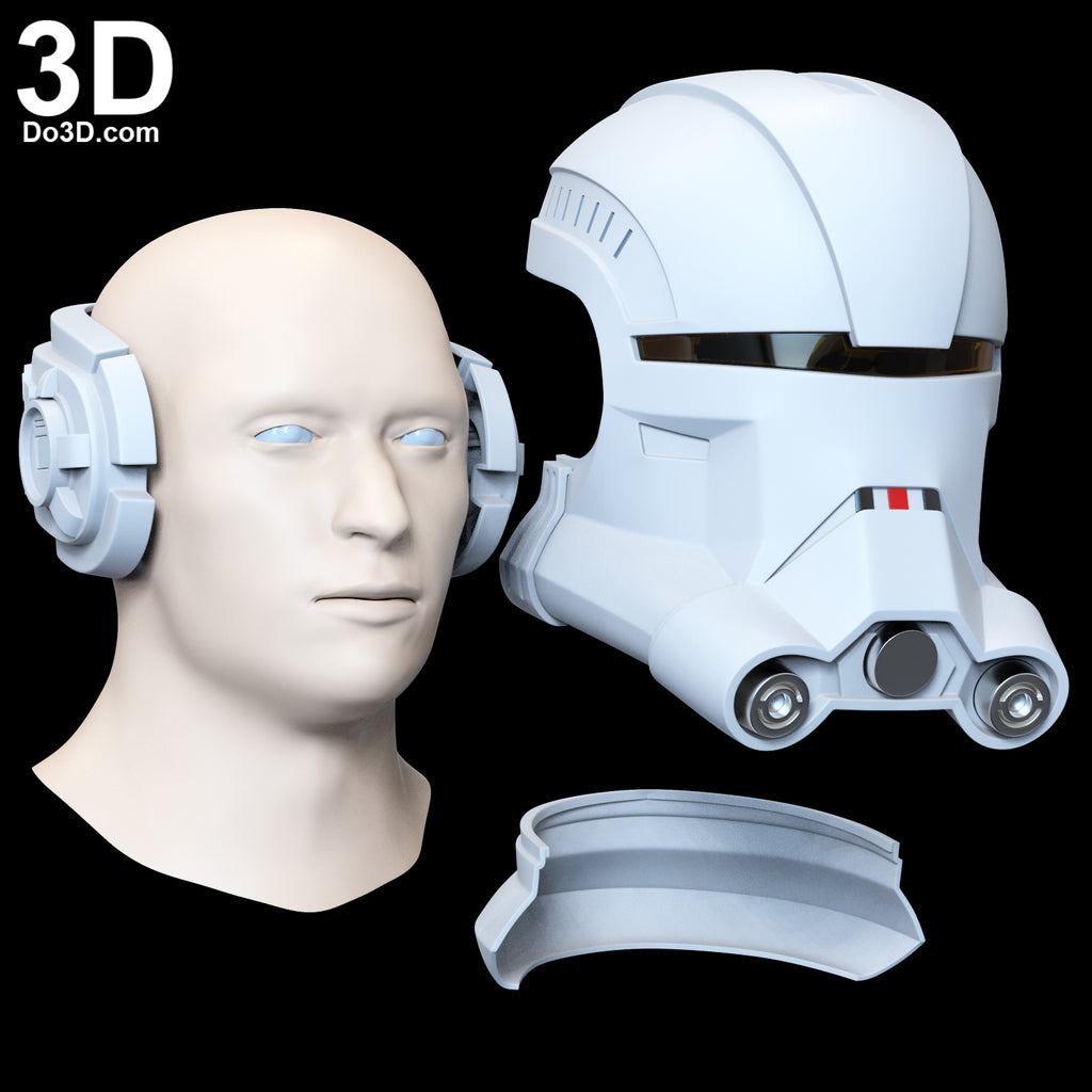 5 Helmet Bundle: Hunter, Echo, Wrecker, and Crosshair 3D Printable Model #BB283