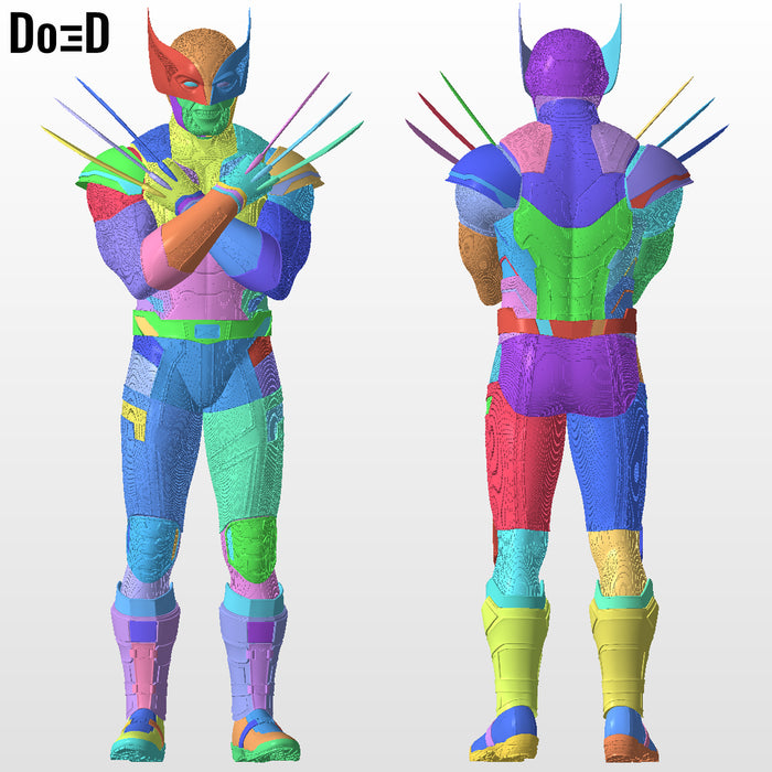 Wolverine Life Size 1:1 Statue Figure 3D Printable Model #WV00