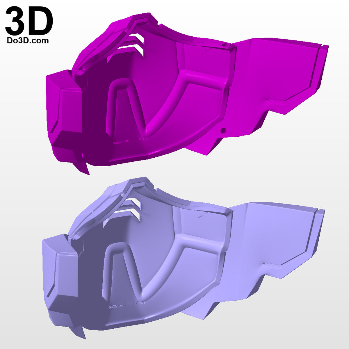 XXXG-00W0 Wing Gundam Zero Style Face Mask Covering | 3D Printable Model #F7
