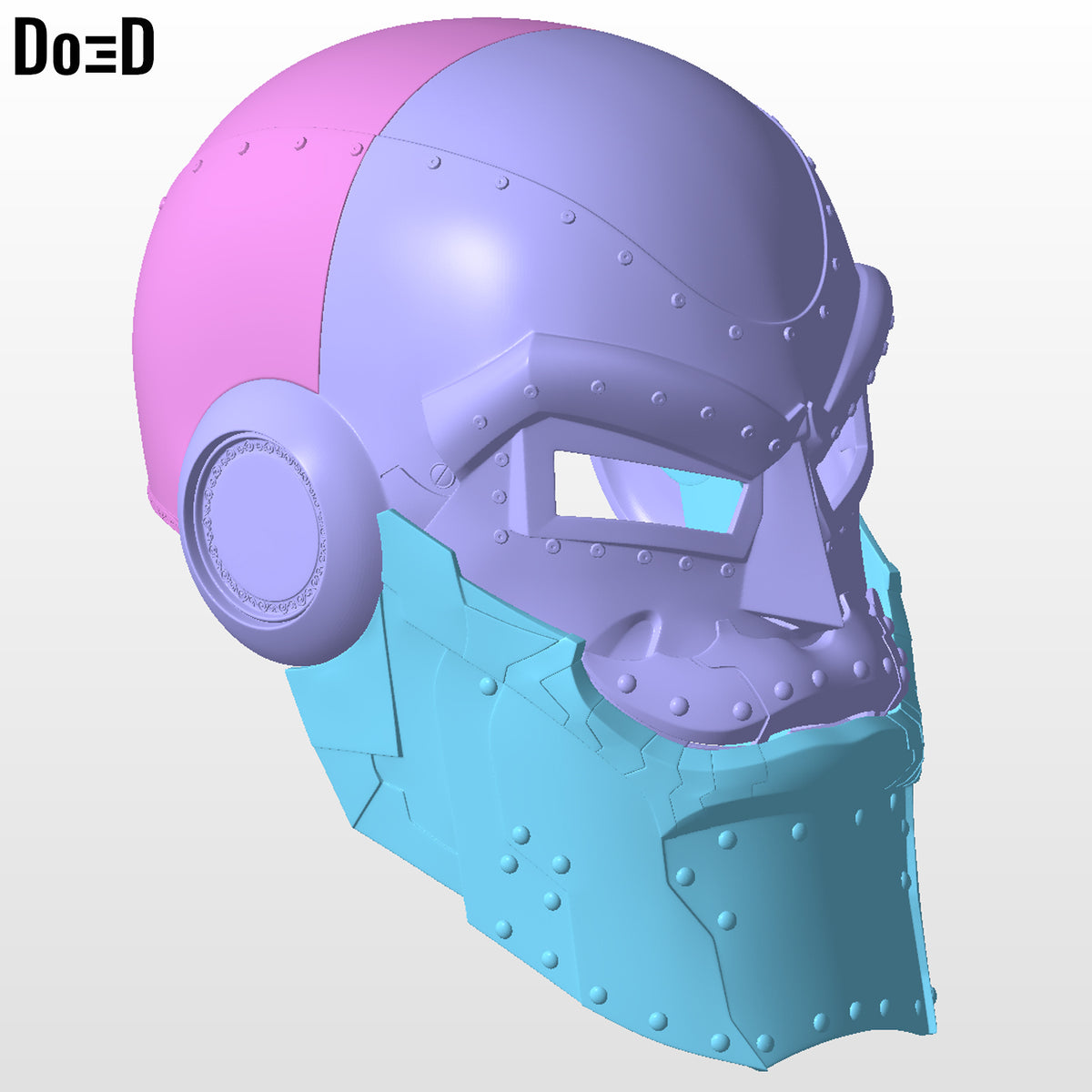 Doom Tyrant Helmet 003 3D Printable Model STL File #DT53