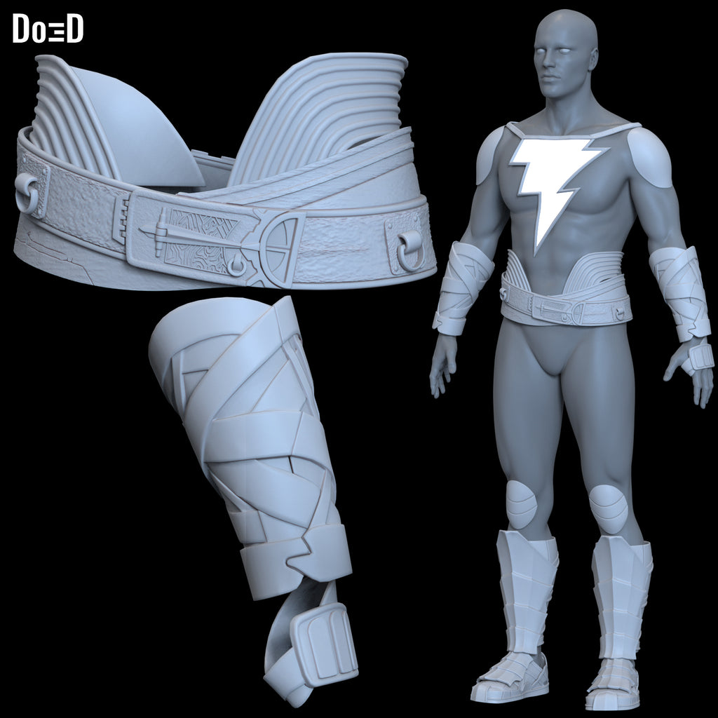 Black Adam Full Body Armor | 3D Print File #BA12