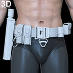 The Batman Lower Body, Leg Armors, Holster Utility Belt 3D Printable Model #TB68