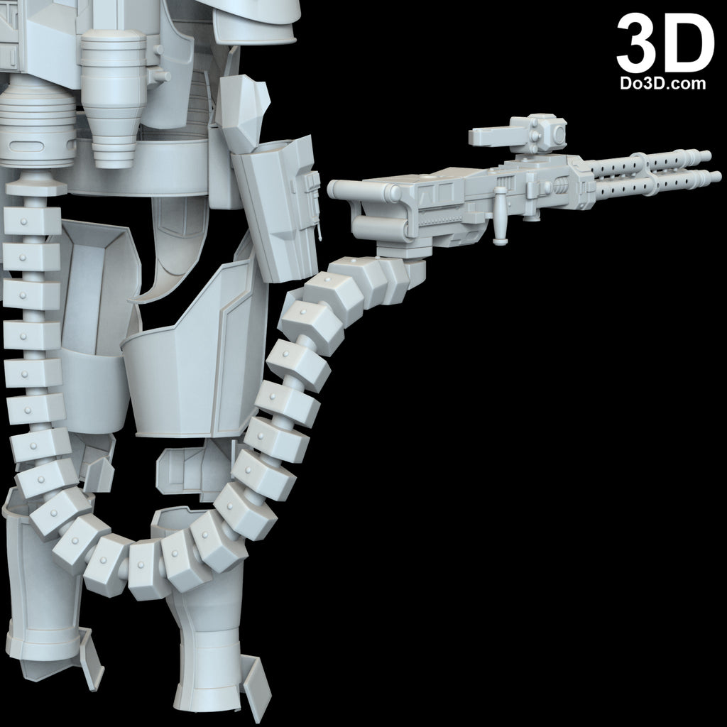 Heavy Infantry Mandalorian Paz Vizla Armor Set | 3D Model Project #6298