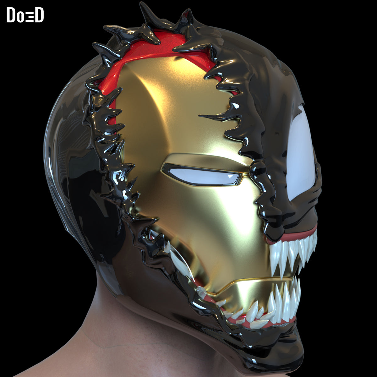 Swappable Venom Helmet Venomized Iron Man | 3D Printable Model #VIM1