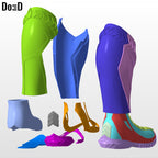 The Flash 2023 Boots Shin + Shoe Armor | 3DPrintable STL File #F111
