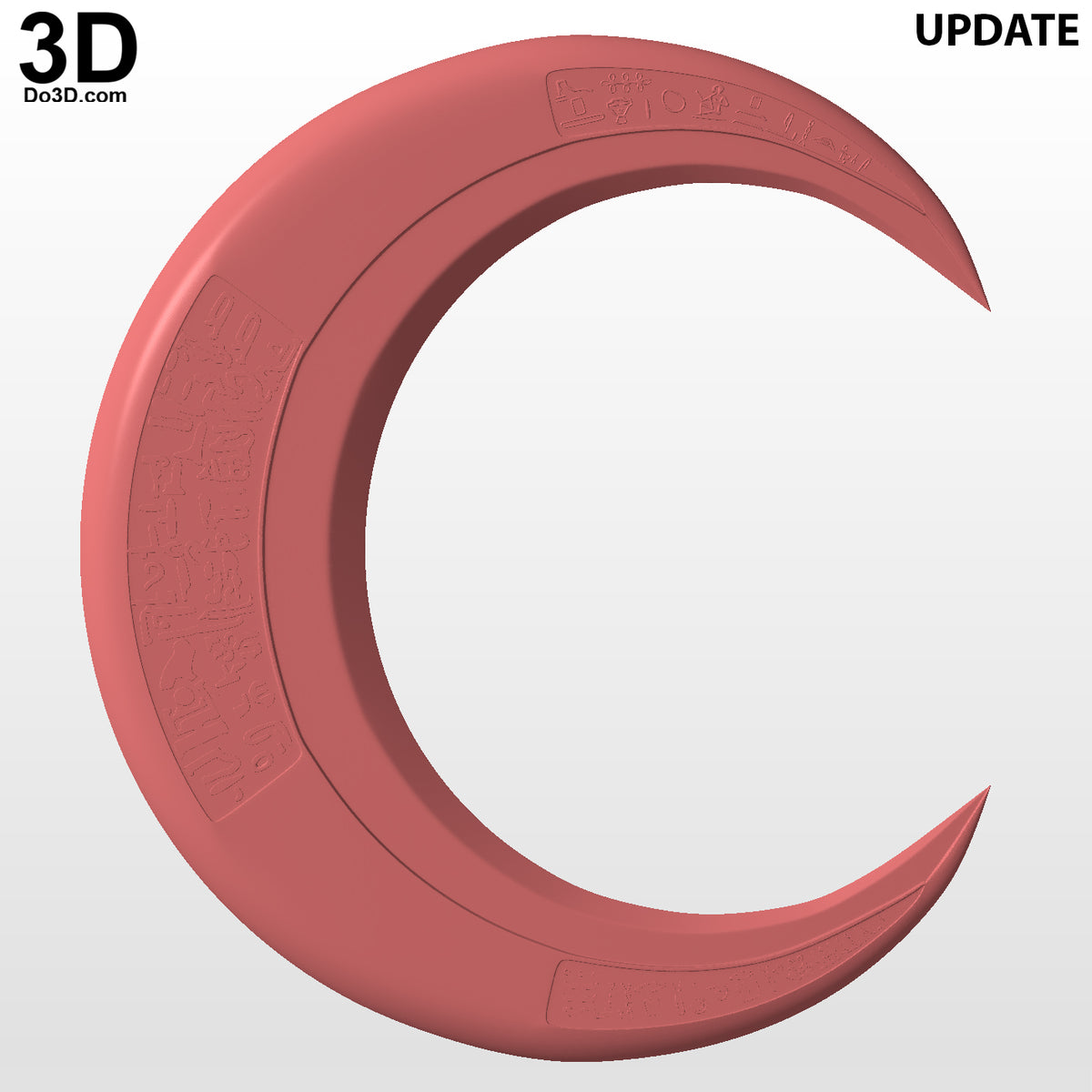 Moon Knight Crescent Dart Blade Knife Weapon 3D Printable Model STL File #MN21