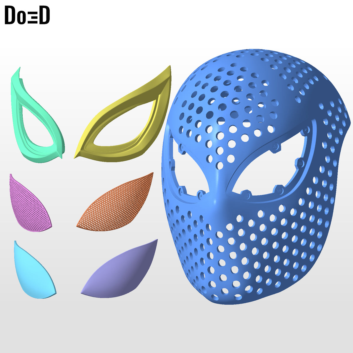 Spider-Man Peter Parker Faceshell (Superior Suit) | 3D Printable Model #SS11