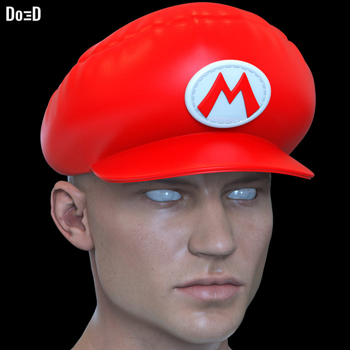 Mario Helmet Super Mario Movie Cosplay Hat Cap | 3D Printable Model #SMC26