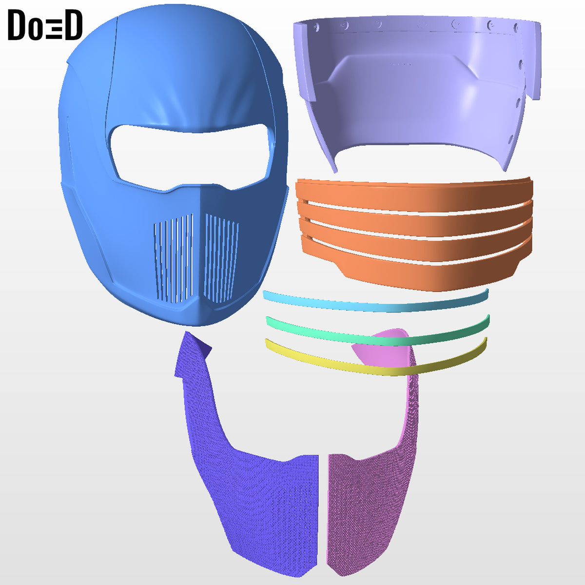 Snake Eyes Helmet OG Classic G. I. Joe | 3D Printable Model Print File STL #258