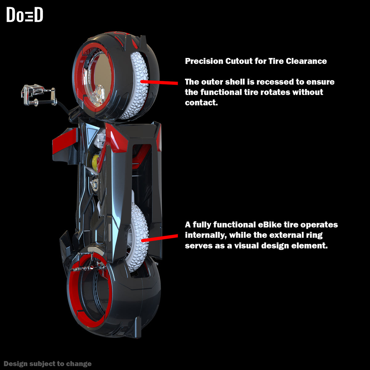 Do3D LED Cycle eBike Conversion Kit STL Pack Lightcle Tron 3D Print Model #LE332