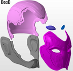 Blue Beetle Helmet V2 | 3D Printable Model STL File #B42